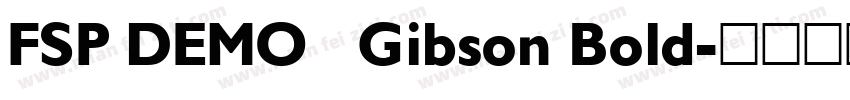 FSP DEMO   Gibson Bold字体转换